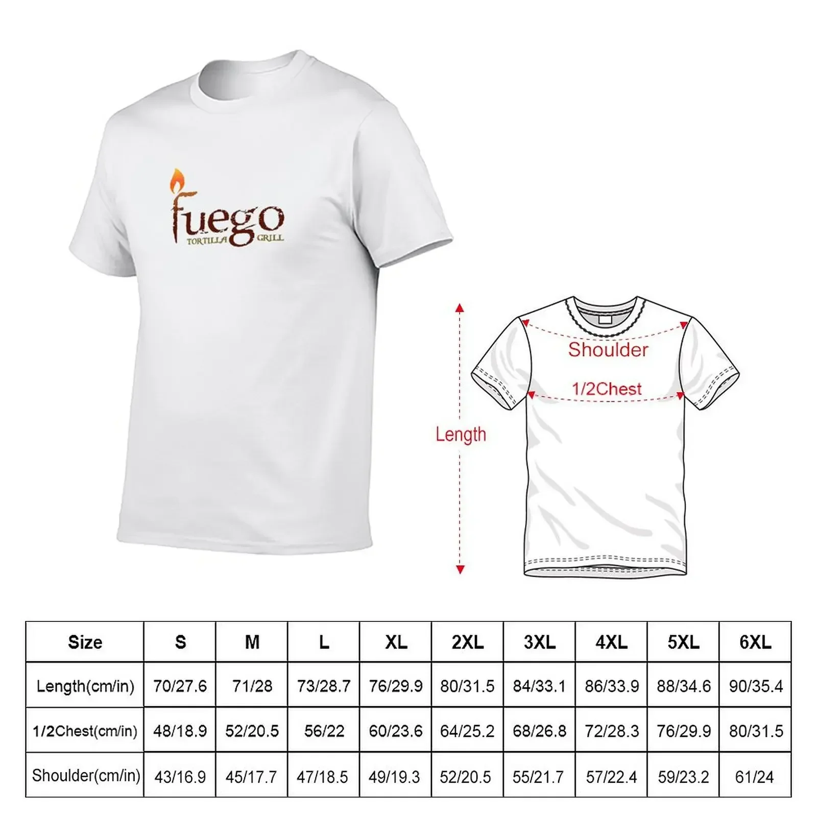 Fuego Tortilla Grill T-Shirt aesthetic clothes tees shirts graphic shirts men