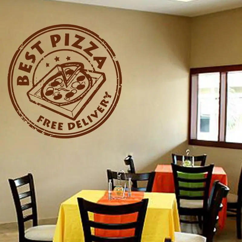 Express Pizza Wall Sticker Glass Decal Poster Vinyl Art Decor Mural P