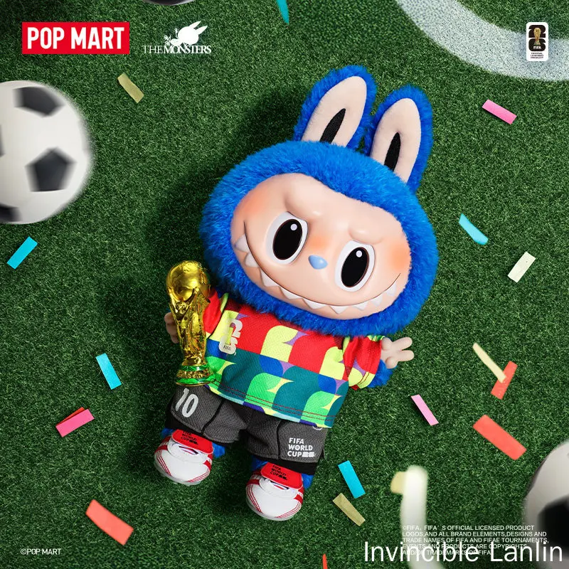 

Pop Mart Labubu Plush The Monsters football cup Catch The Win Official Licensed Collectible Soft Toy For Football Sport Fans