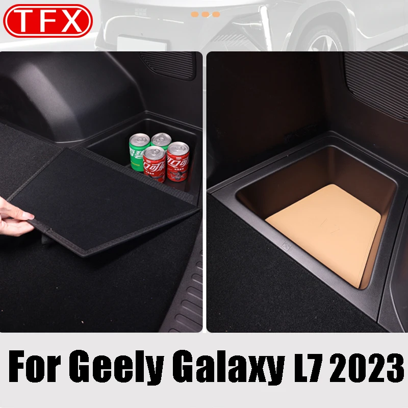 

For Geely Galaxy L7 2023 Car Styling Trunk Storage Box Cover Organizer Storage Box Partition Change Decoration Auto Accessories