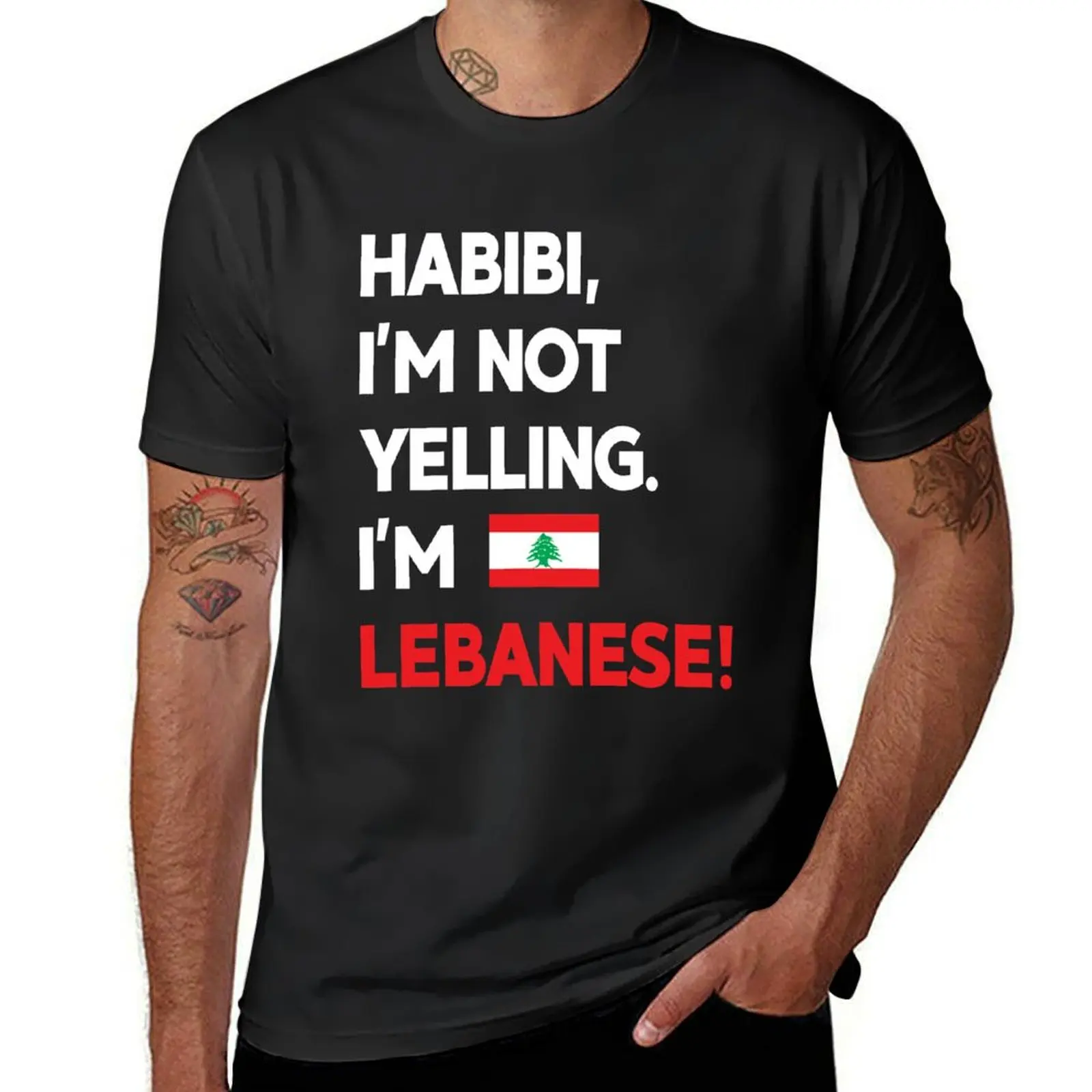 

Habibi I'm Lebanese! T-Shirt cute clothes blacks black t-shirts for men