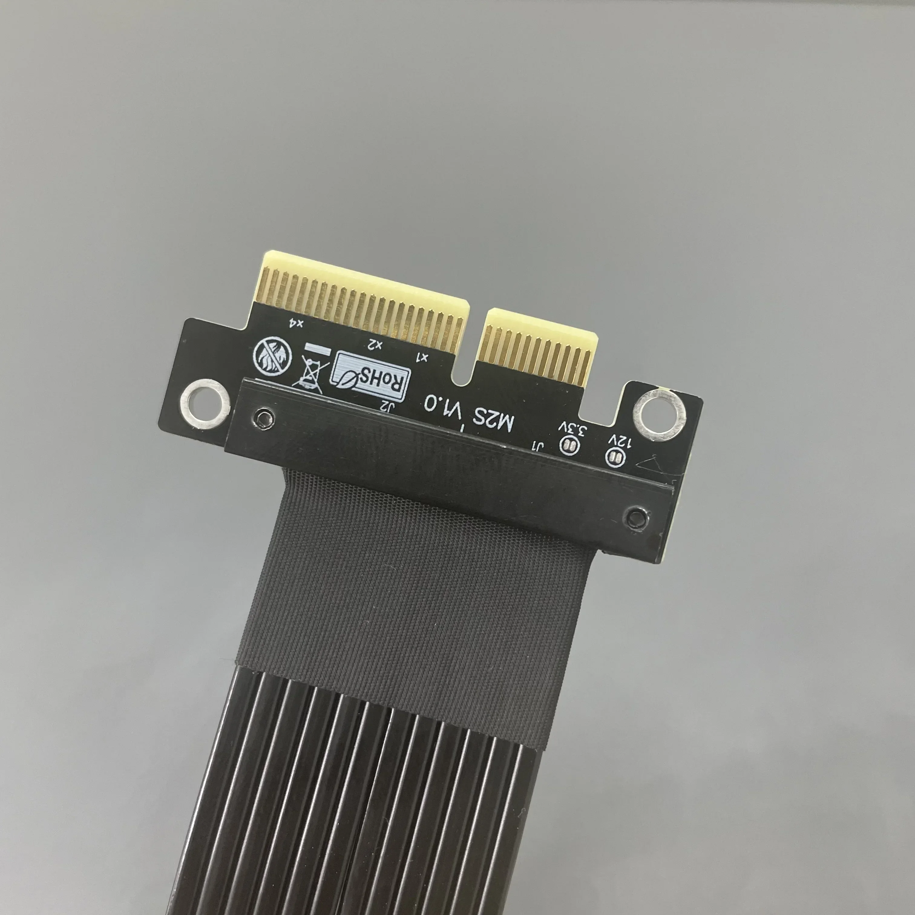 64Gbps PCI-E 4.0 x4 to x4 Male to Male Jumper Cable GPU Server PCI Express 4.0 Gen4 High Speed Tx Rx Signal Docking Adapter Cord