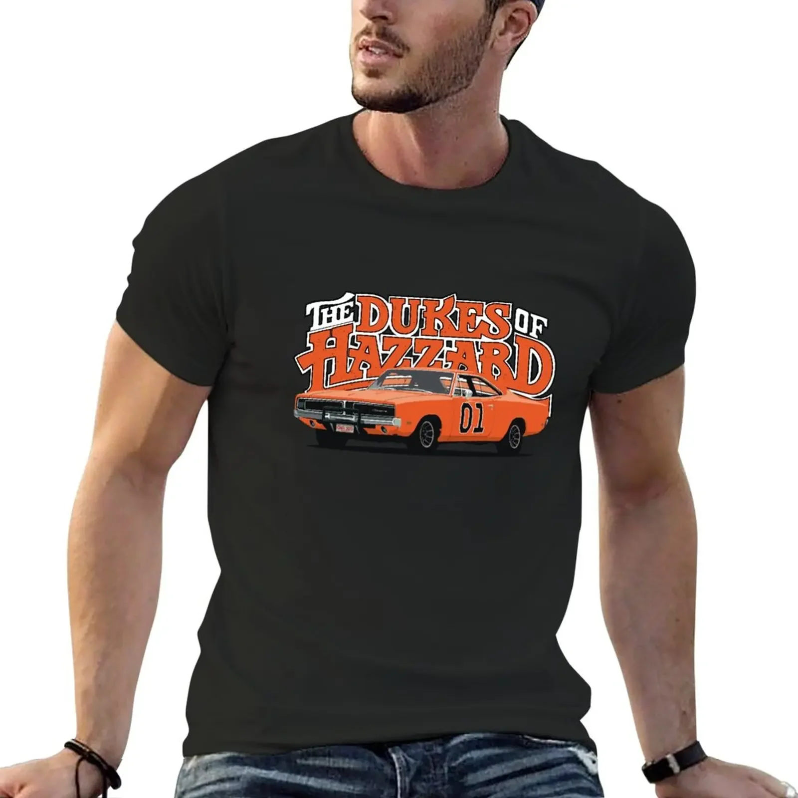 Custom design your own men graphic men clothing harajuku New The Dukes General Lee of Hazzard T-Shirt boys white t shirts tee