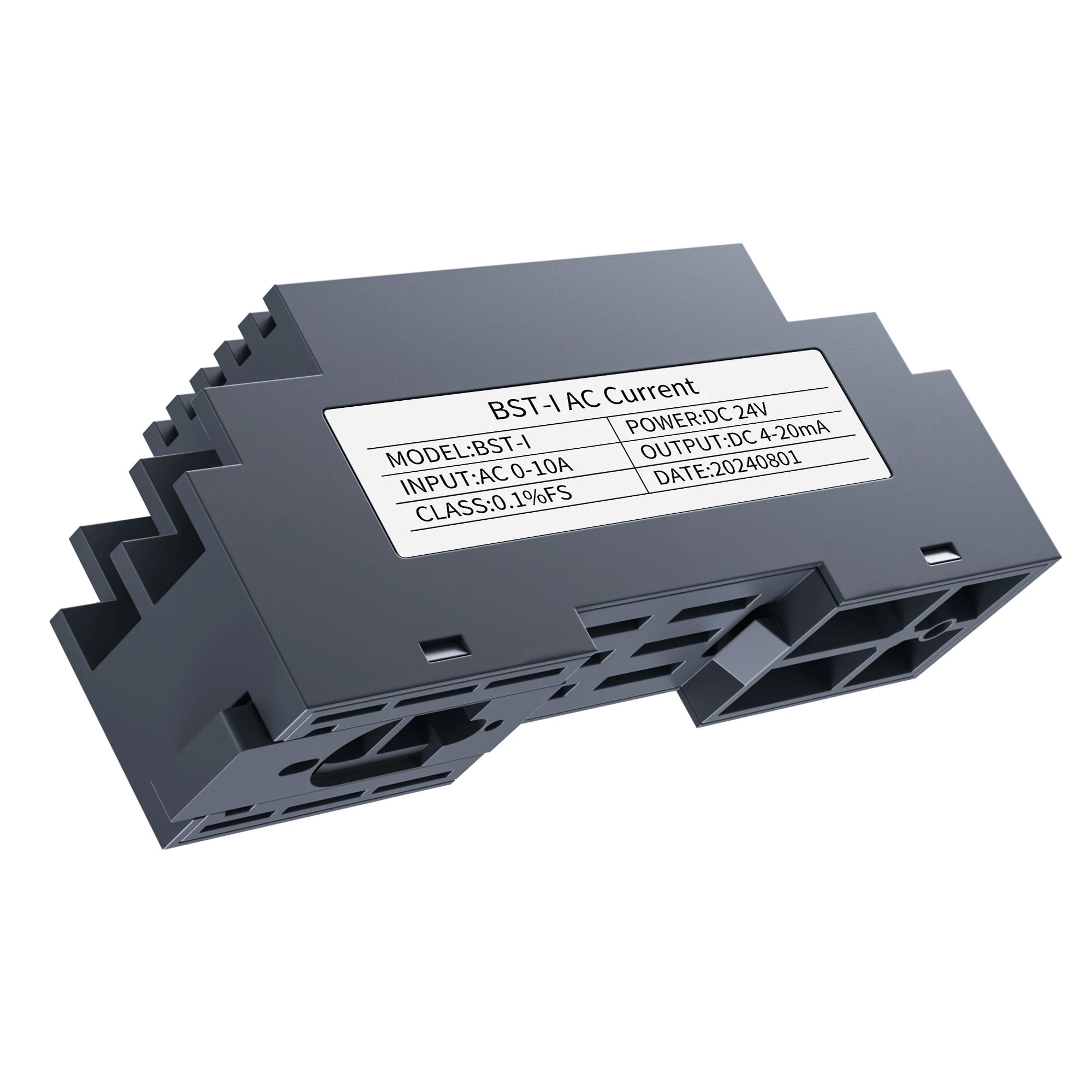 Transdutor de corrente de fornecimento de fábrica ac 0-1a 0-2a 0-5a 0-20a dc24v conversor de sinal de corrente ac 4-20ma 0-10v 0-5v saída rs485