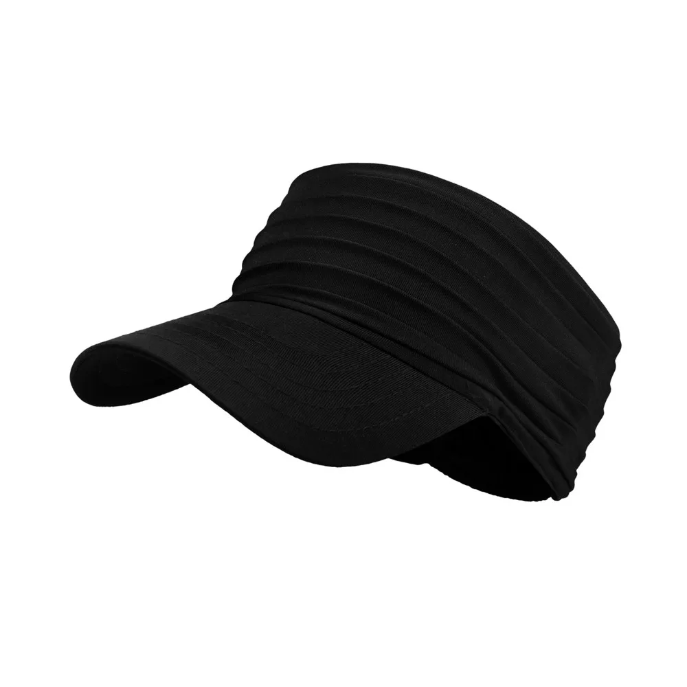 Sun-Proof Sunscreen Empty Top Hat Quick-Drying UV Protection Breathable Air Sun Hats Polyester Solid Color Men Peaked Cap Beach
