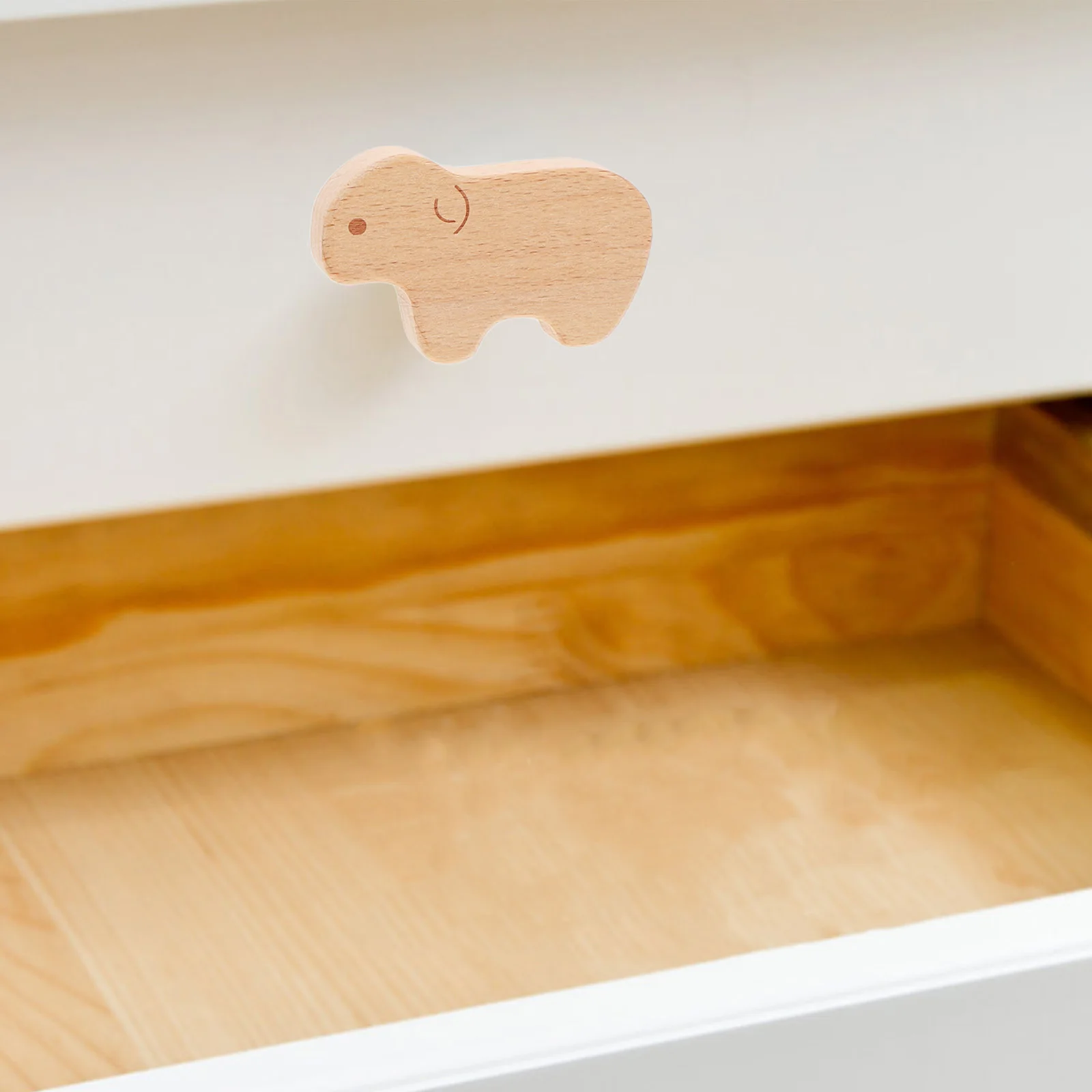 

12pcs Cute Drawer H les Tiger Knobs Dresser Wood Furniture Pulls Child Animal Design Versatile Use Sturdy Material