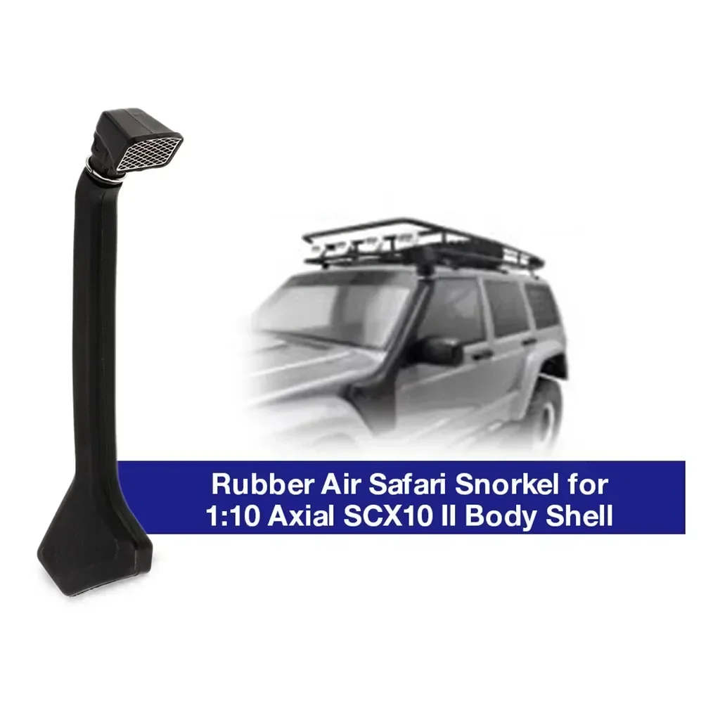 RC 자동차 1:10 스케일 Axial SCX10 II 90046 90047 바디 쉘 부품용 검정색 고무 스노클