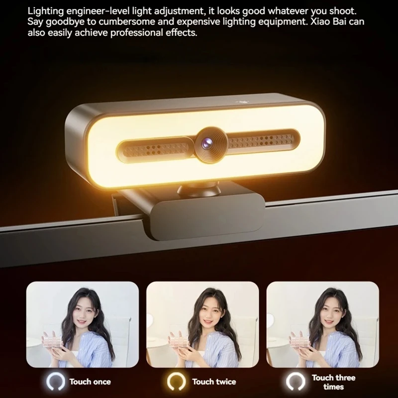 كاميرا ويب Xiaomi 4K HD Mini كاميرا ويب محمولة 1080P مع ميكروفون خفيف كمبيوتر مكتبي للكمبيوتر المحمول لمؤتمر مكالمات الفيديو المباشرة #6