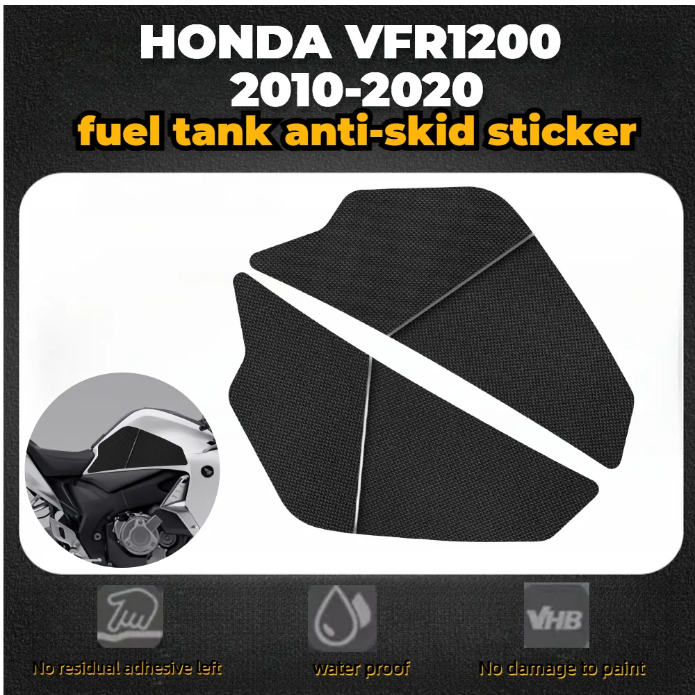 Untuk HONDA VFR1200 2010-2020 bantalan stiker pelindung Aksesori sepeda motor stiker Decal pegangan lutut tangki oli bahan bakar antiselip