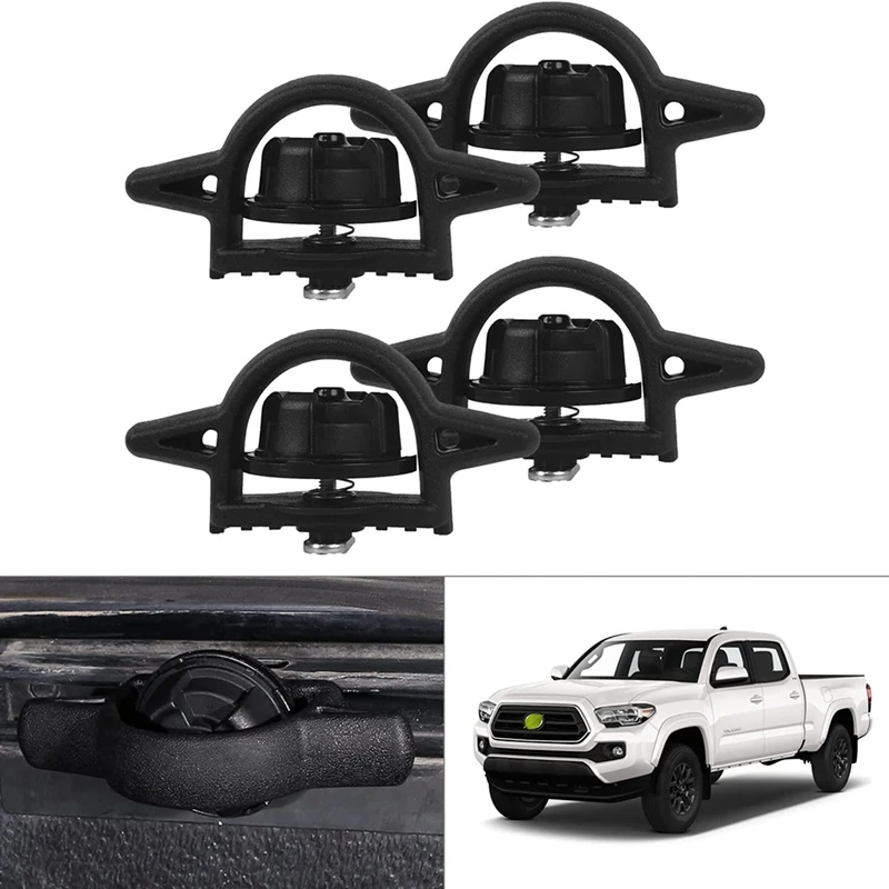 Cleats For Toyota Tacoma 2005-2021 - 2007-2021 Tie Down Bed Cleat For Deck Rail System Truck Bed Rail Accessories