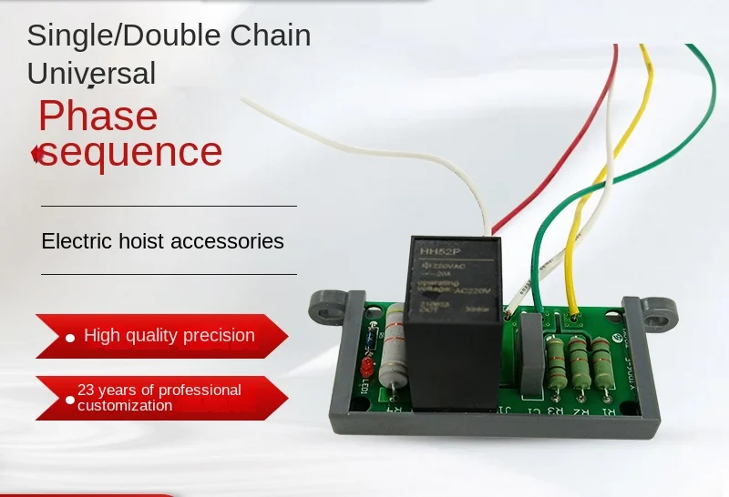 Chain Electric Hoist Accessories Phase Sequence 1 Ton 2 Tons 3 5 Running Single Chain Double