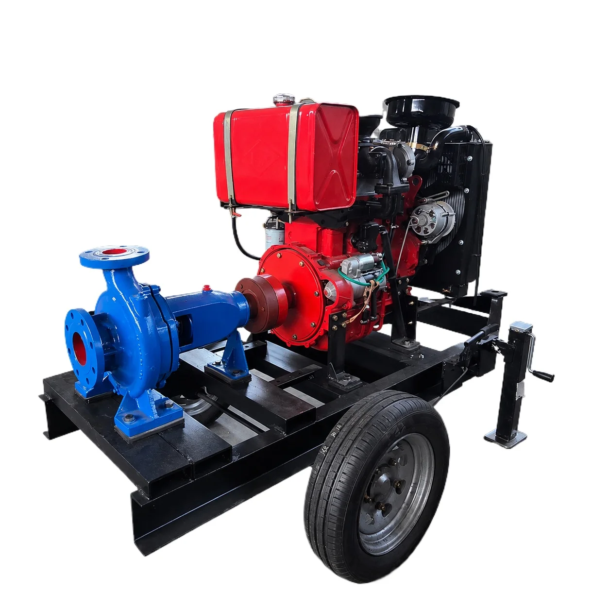 Centrifugal turbine mixed flow agricultural orchard portable mobile farm irrigation water pump