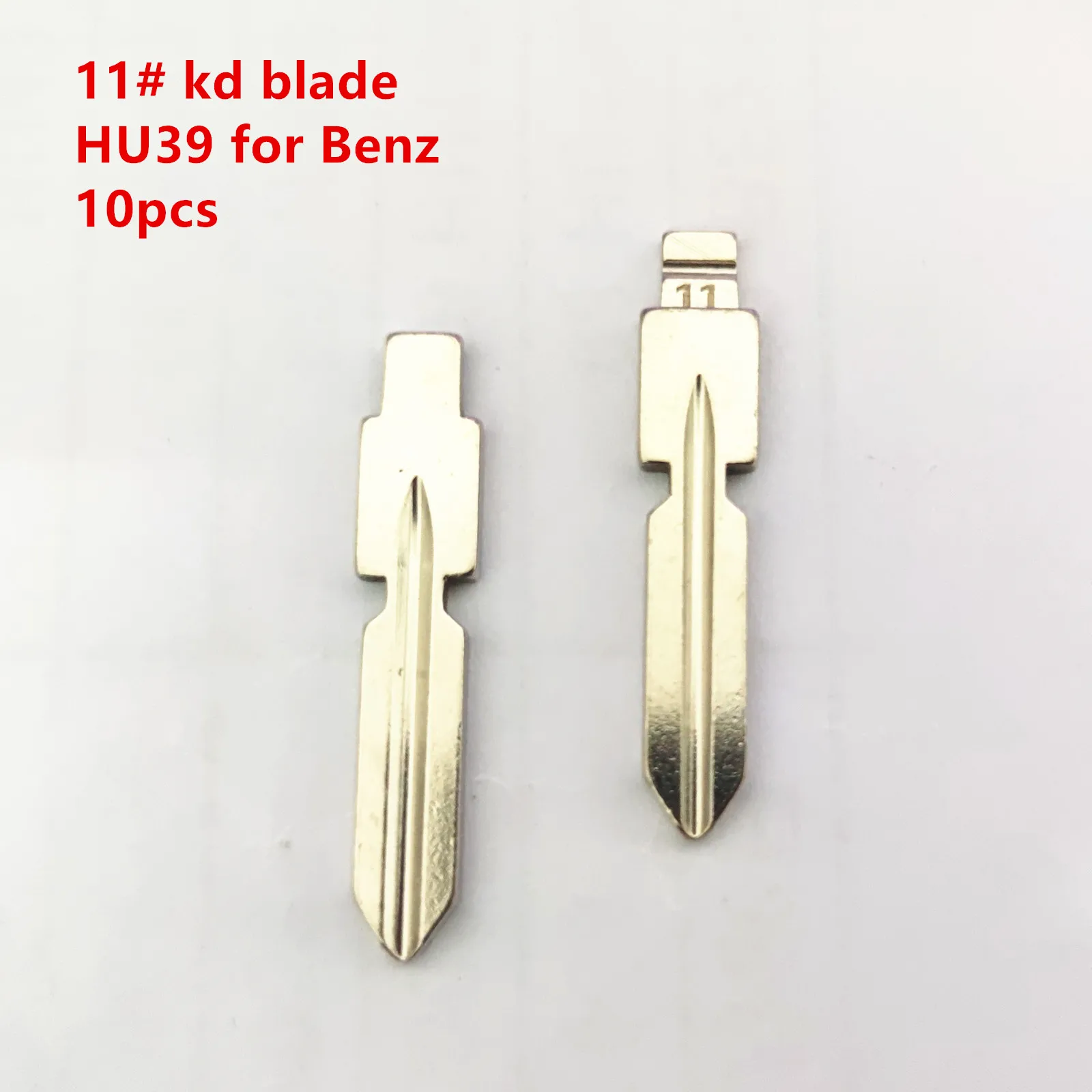 

10шт # 11 HU39 металлический необрезанный пустой Keydiy xhorse лезвие дистанционного ключа для Mercedes Benz W168 W124 W202 W210 W211 W203