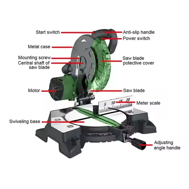 Wholesale Mini Cordless Wooden Composite Sliding Miter Saw 110V 220V Industrial and DIY Mini Lithium Battery Power Supply