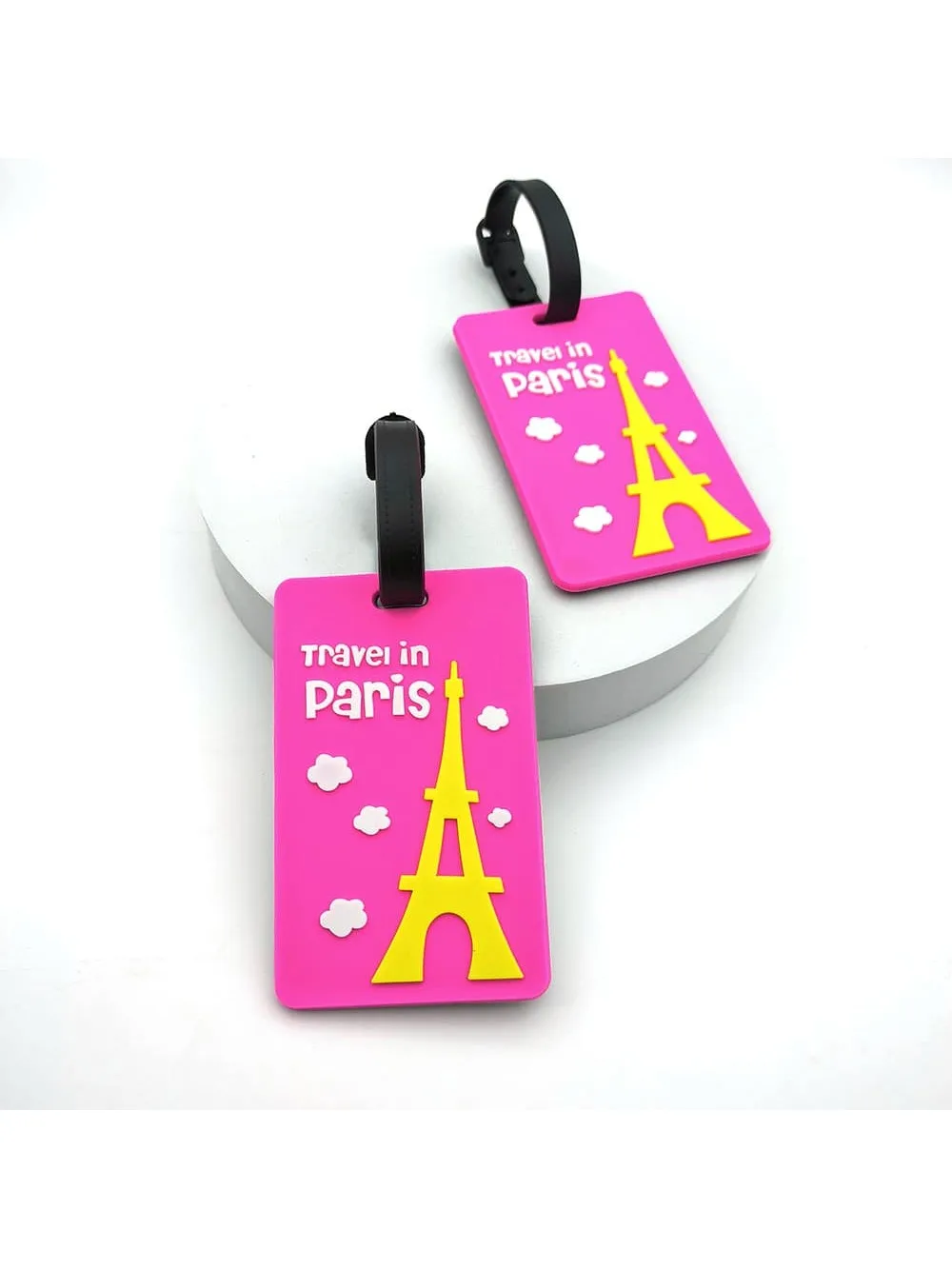 1PCS Cute Luggage Tag Travel Accessories Luggage Tag Silica Gel Suitcase  Holder Baggage Boarding Tag Travel Accessories