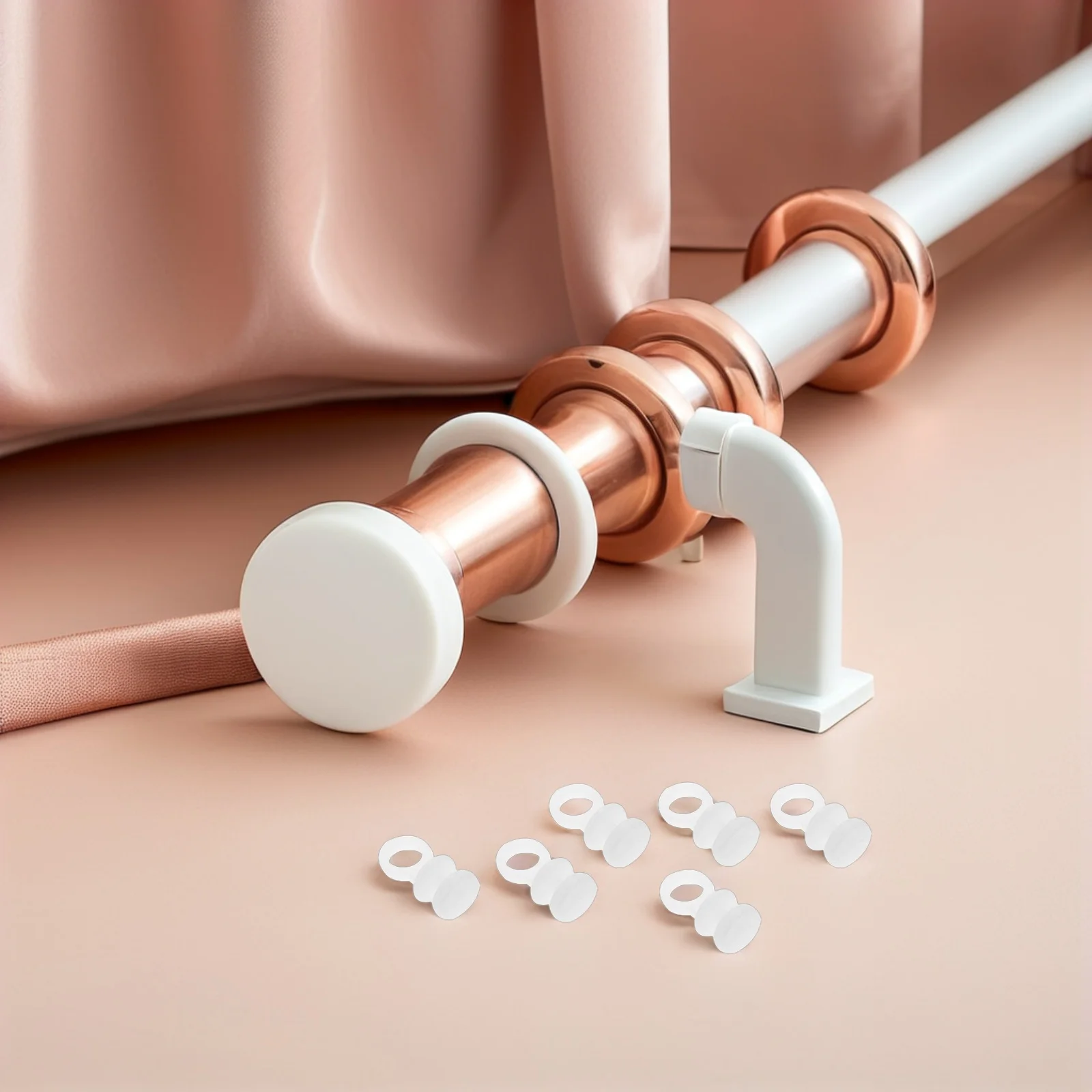 

100pcs Plastic Curtain Track Glider Hooks Lightweight Heavy Duty Roller For Curtains Drapes Shower Windows Multi-Purpose