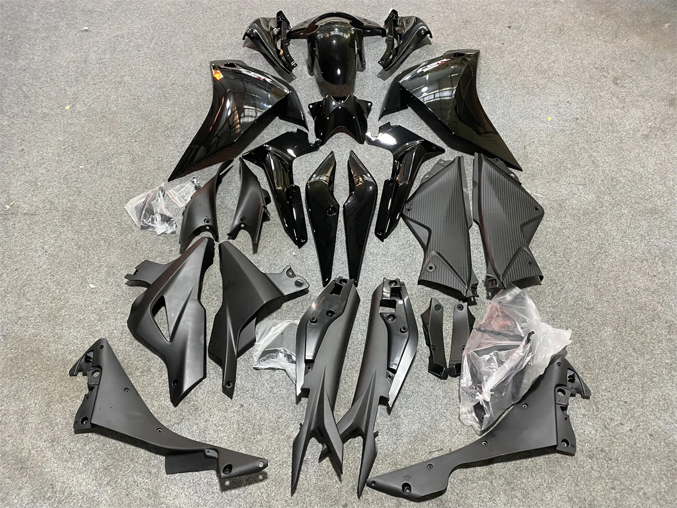 For CBR 250 2011 2012 CBR250R CBR250RR 2011-2012 CBR 250R CBR 250RR Black Fairing For Injection Mold Fairing