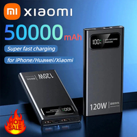 Xiaomi 50000mAh 120W Power Bank Super Fast Charging Battery High Capacity Digital Display Power Bank For iPhone Samsung Huawei