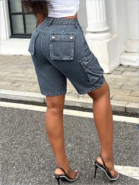 الربيع والصيف بلون خمر منخفضة الخصر سليم صالح مستقيم الساق خمسة أرباع الجينز للنساء العصرية شارع العليا الجينز