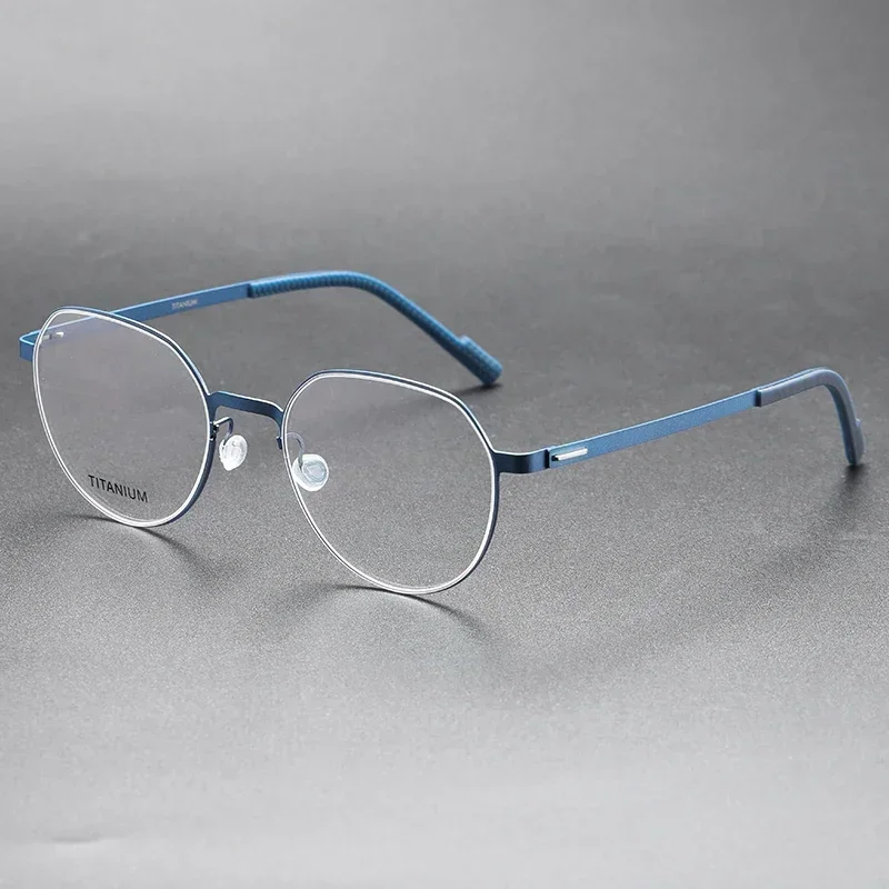 

Denmark Titanium Eyeglasses For Men Eyewear No Screw Unique Deometry Lightweight Glasses Prescription Frame 8008 Spectacle