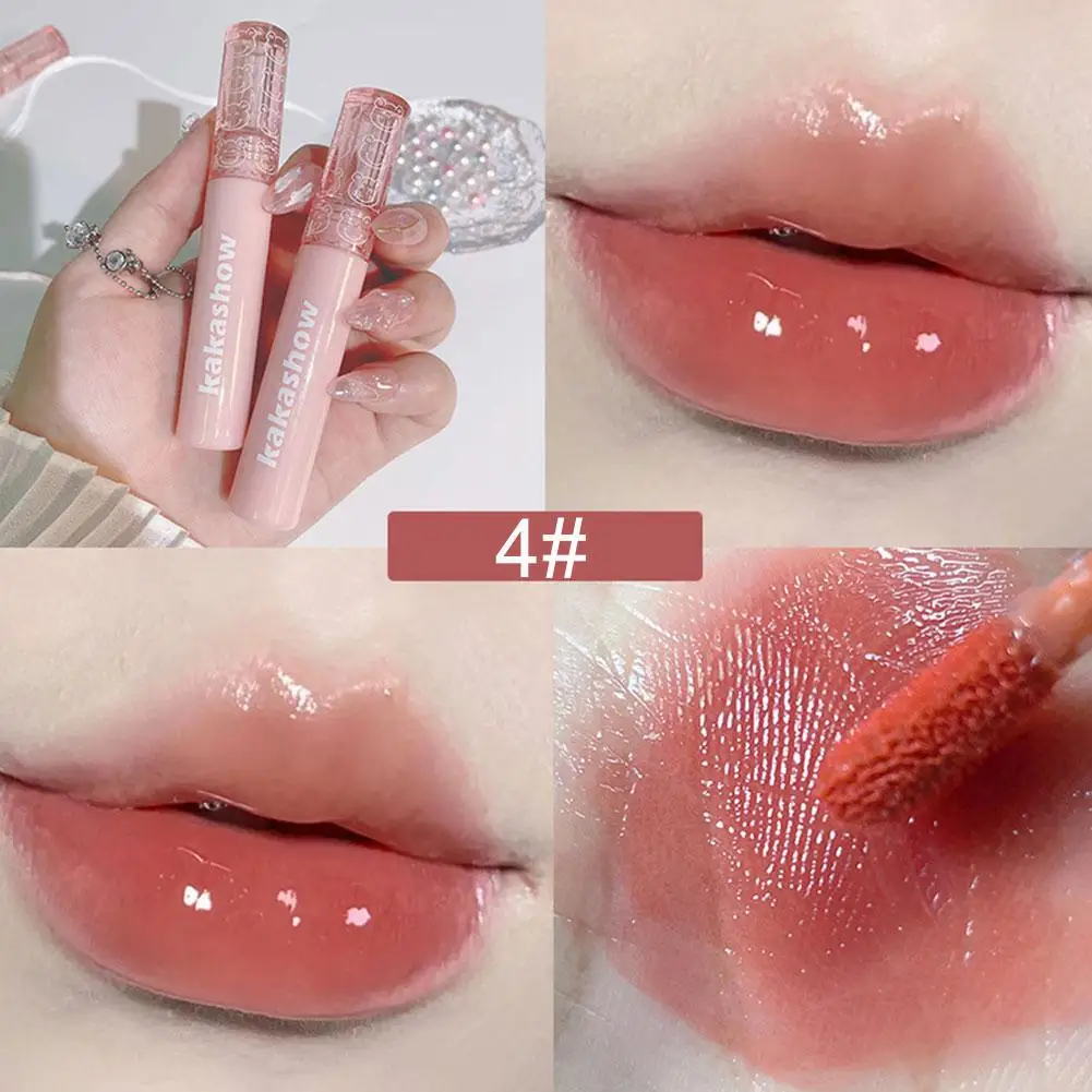 3g Lip Glaze High Gloss Long Lasting Moisturizing Mirror Lip Gloss Fashion Liquid Lipstick For Daily Makeup Famle Decoratio X8U5