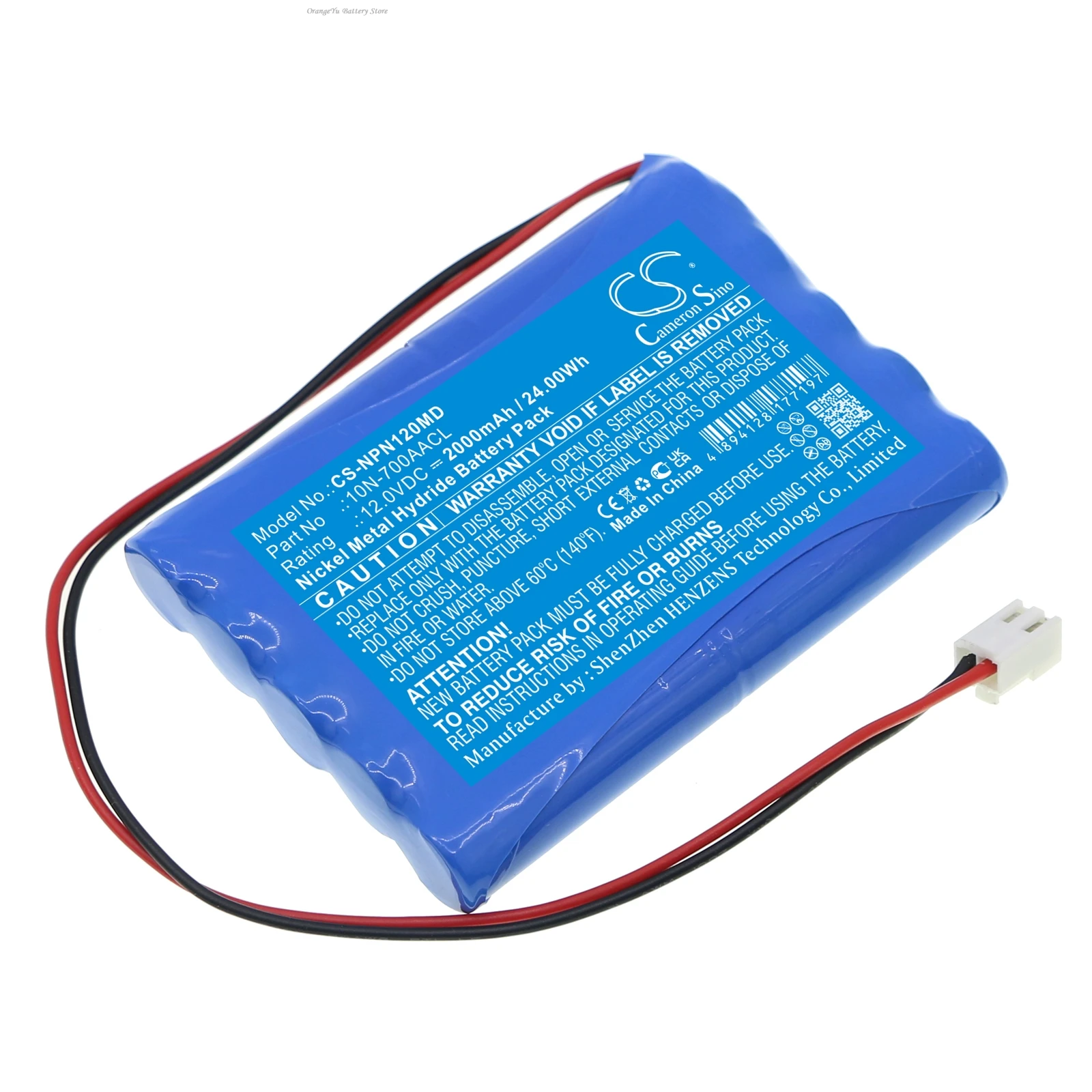 

12.0V 2000mAh Medical Battery 10N-700AACL for Nipro NCU-12 +TOOL