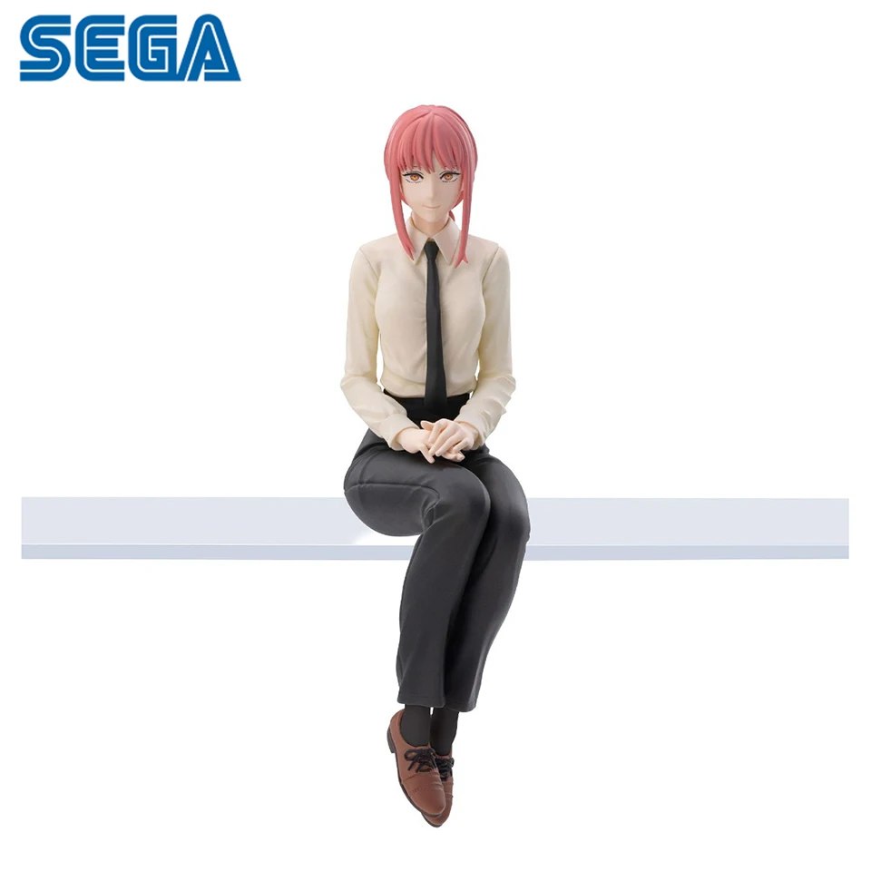 Original SEGA Chainsaw Man Sitting Position Series 14cm Makima Anime Figur Action Figures Collection Model Toys Christmas Gift