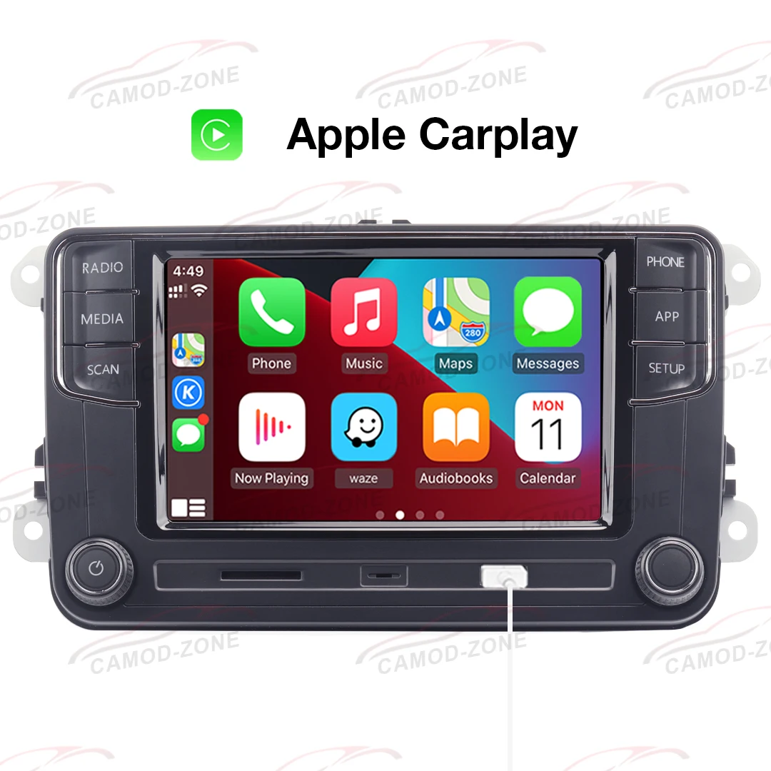 Android Auto Car Radio Carplay NONAME RCD440 New 6RD035187B Bluetooth for VW Passat B6 B7 Golf 5 6 Jetta MK5 MK6 Tiguan CC Polo