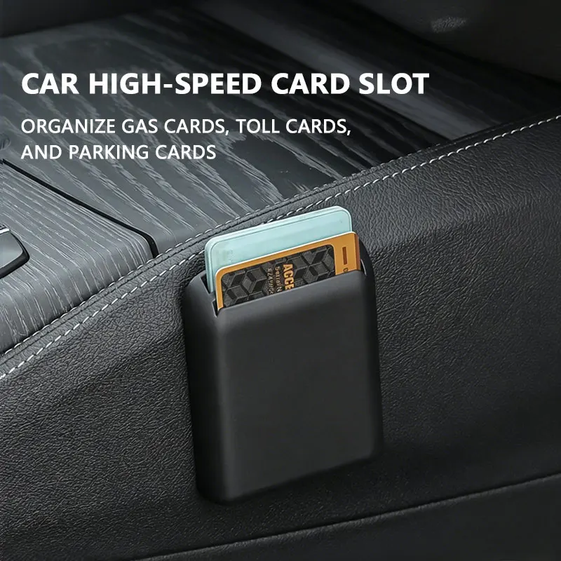 Organizador Multifuncional para Carro, Caixa de Armazenamento para Cartões e Bilhetes, Suporte Universal para Acessórios Internos de Carro 6.8x8.5cm