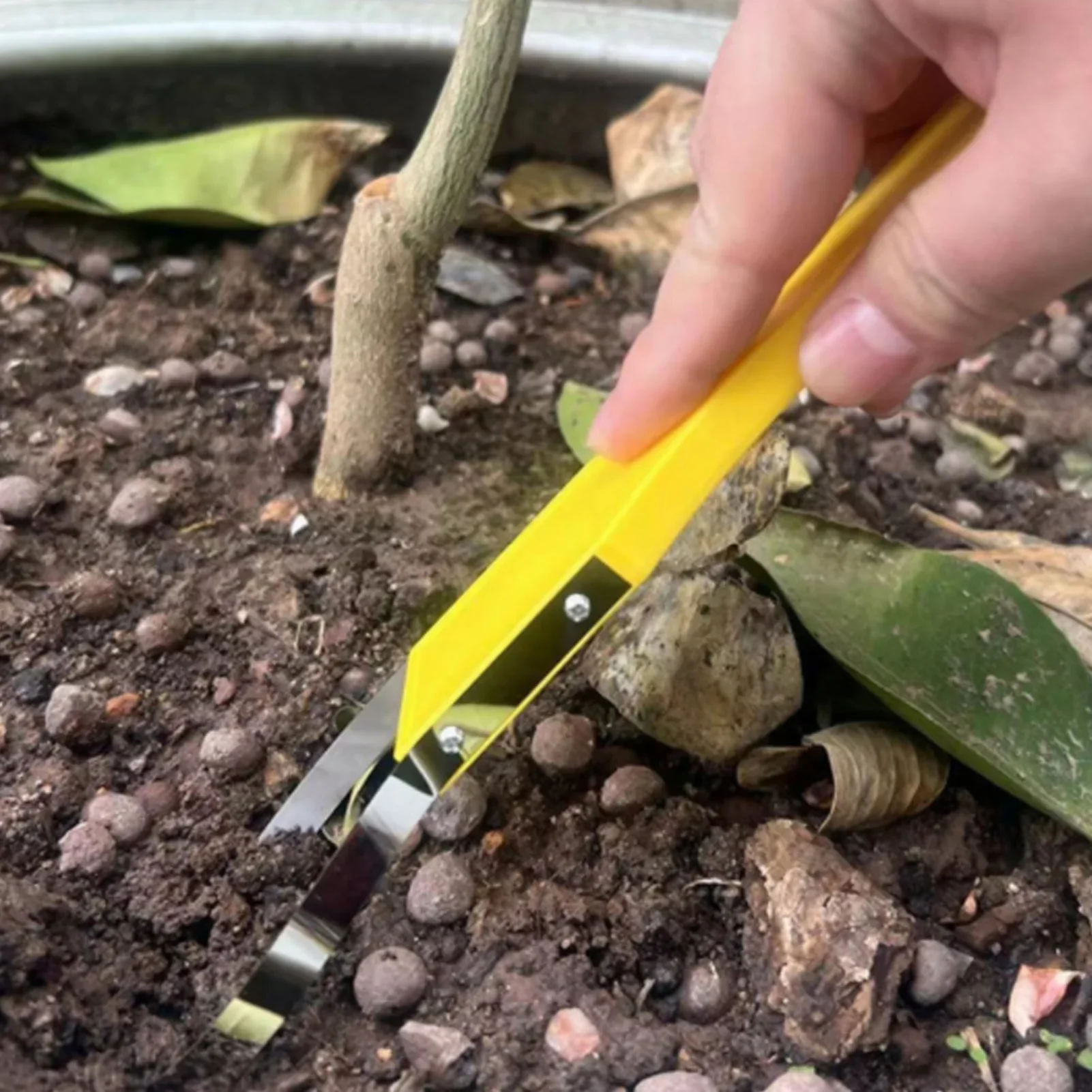 Gardening Weeding Tool Hand Loop Weeder Tool Iron Manual Portable for Weeding Loosening Planting Gardening Hand Loop Weeder Tool