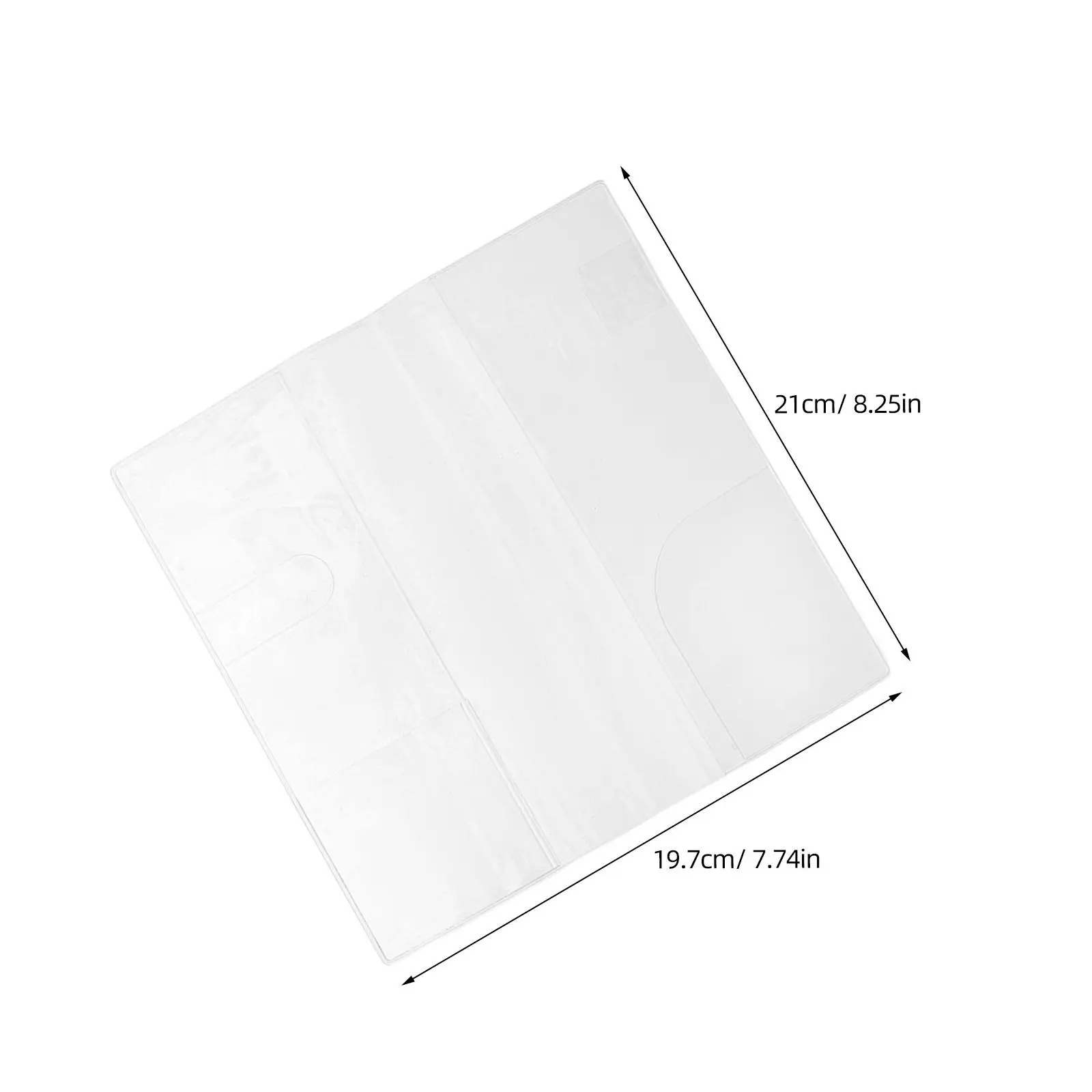 4Pcs Clear Notebook Covers PVC Waterproof Book Protector for 48K Journal Planner Hardback Book Protection School Office Use view 4