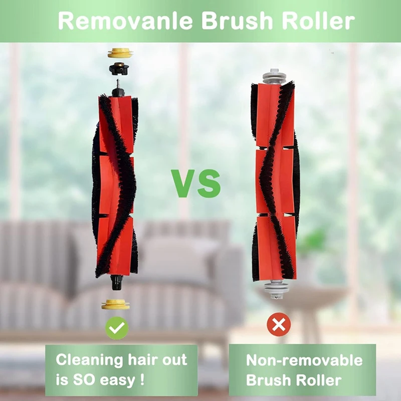 BAAN-2 Set For Roborock S6 Pure S6 E4 S4 Max S6 Maxv S5 S5 Max S4 E2 E3 E5 E20 E25 E35 Main Side Brush Hepa Filter Mop Cloth