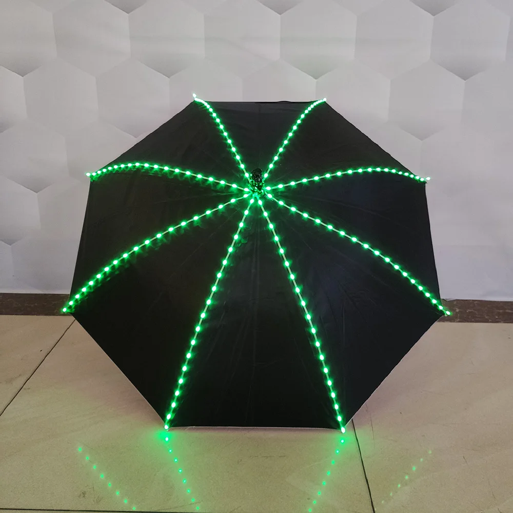 LED light-emitting umbrella holiday party dance performance light-emitting props rechargeable models multi-mode umbrella