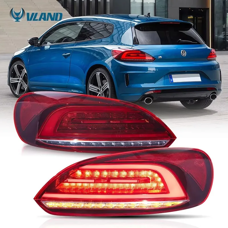 VLAND Full LED Taillights Tail Rear light 2009-2014 3rd Gen (Third Generation) For VW Scirocco