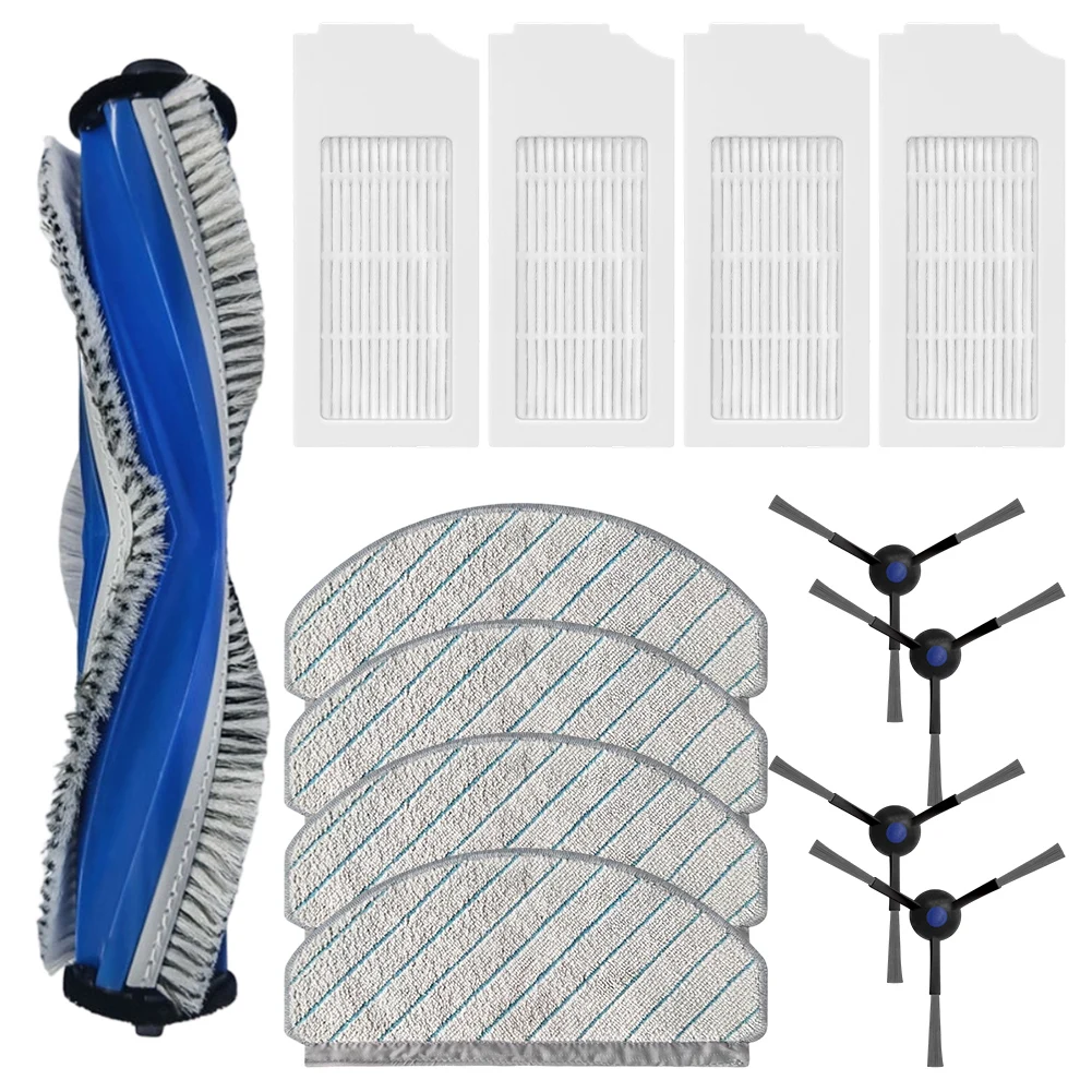 Vacuum Cleaner Main Side Brush Filter Mop Cloth Kit For Bosch BCRC1W BCRD1W / BCRC2W BCRD2W Dry And Wet Usage
