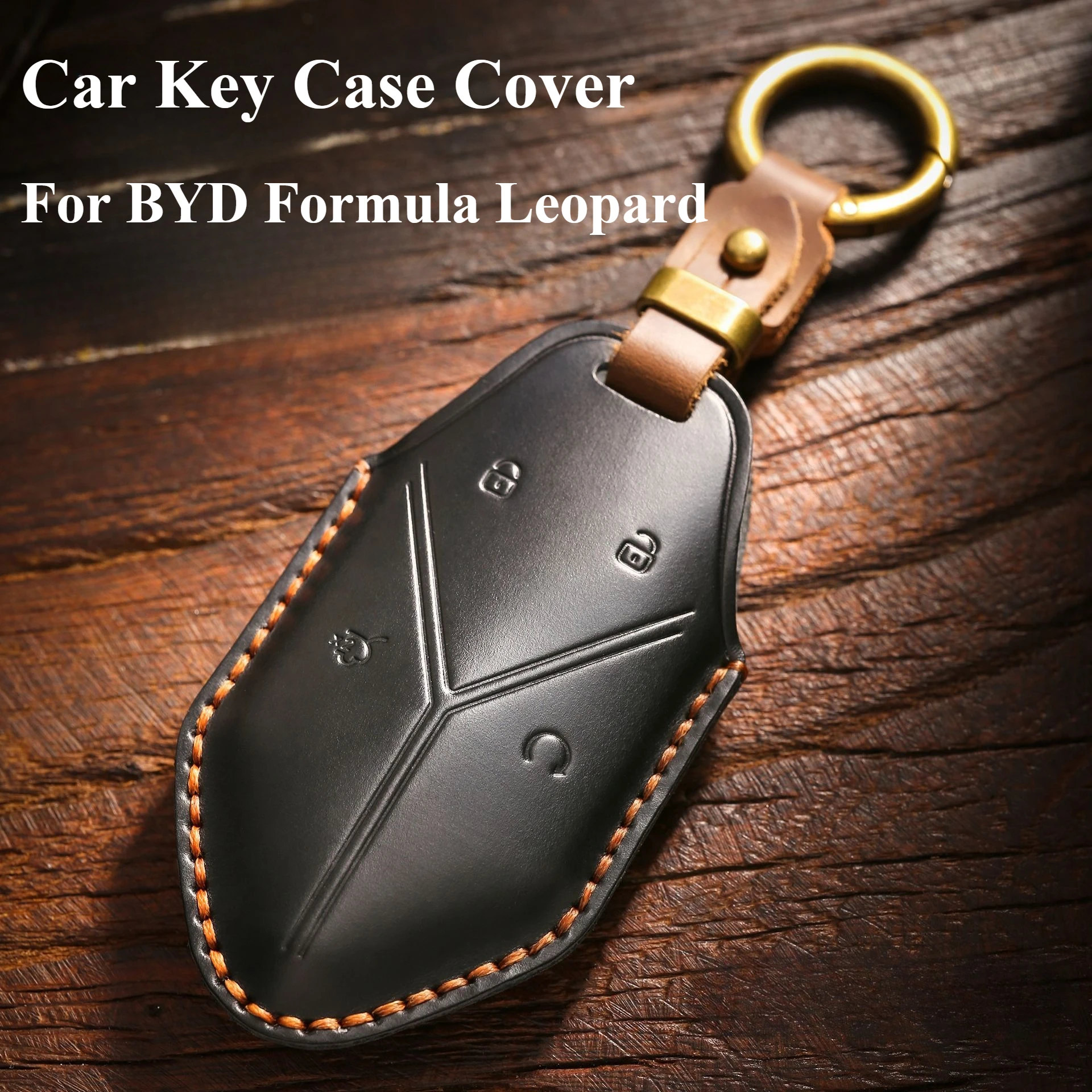 

Кожаный чехол для ключей от машины для BYD Formula Leopard 5 Leopard 8 Leopard 3, чехол для ключей, брелок