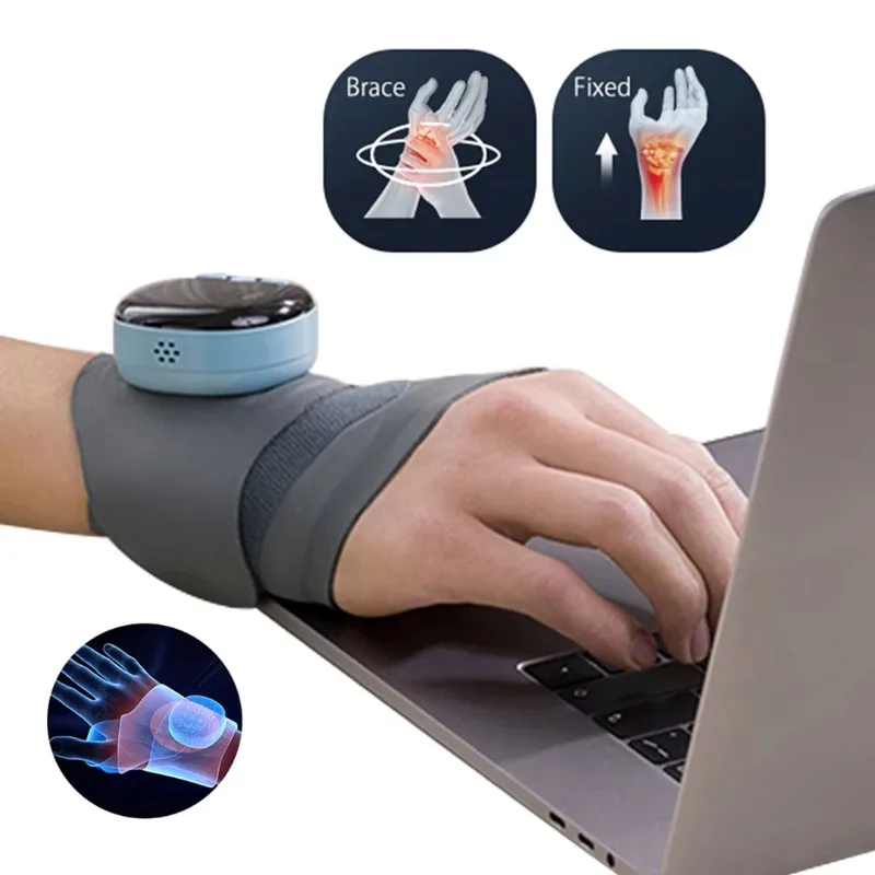 

Warm Heating Wrist Guards Massage Vibration Relieves Tenosynovitis Heating Compress Sheath Wrist Brace