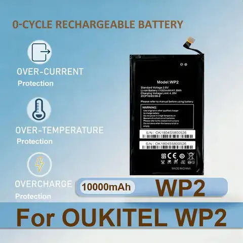 Battery For OUKITEL WP2 WP27 S117 U22 K7 Power C17 pro C10 K15 Plus WP5000 pro/S70 C25 IIIF150 Air 1 Air1 WP23 U2 U7 U20 U15