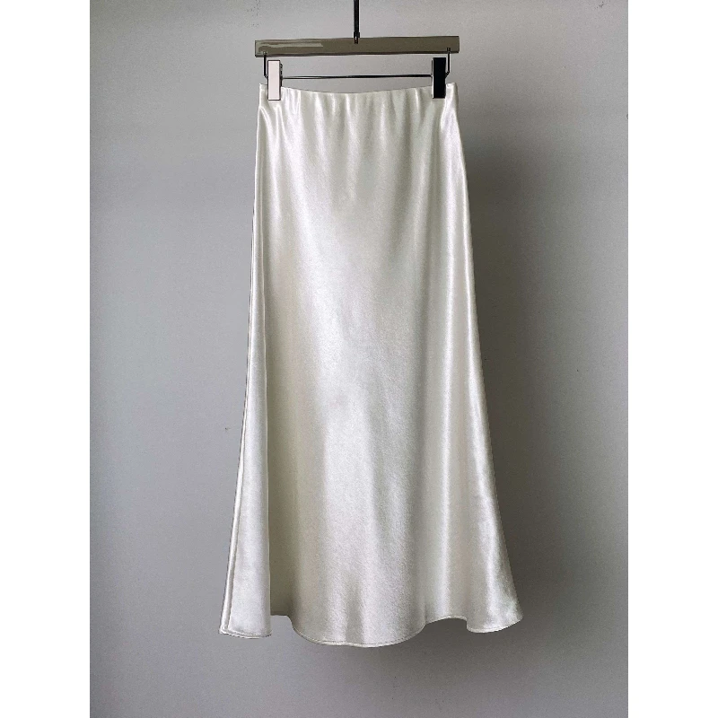 

Атласная юбка-рыбка из ацетатной ткани, женская, в корейском стиле, с эластичной высокой талией, весна/лето 2026, новая коллекция, облегающие длинные платья