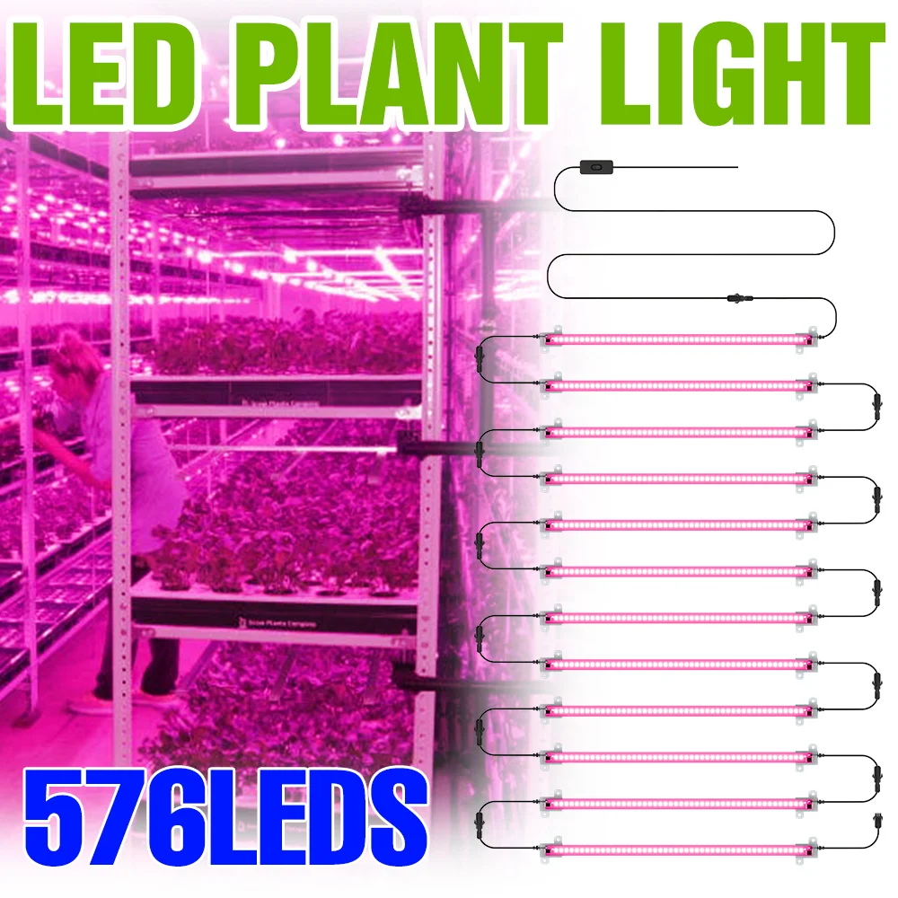

LED Grow Light Full Spectrum Plant Hydroponics Cultivation Lamp For Indoor Potted Flower Succulents Growbox Fill Lighting AC220V