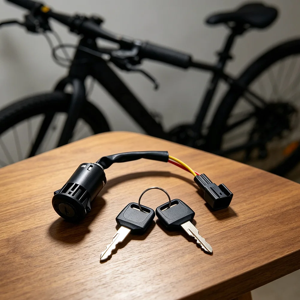 For Heybike Villain Specific Electric Motorcycle Lock Kit Featuring All Copper Wiring and Rust Resistant Design