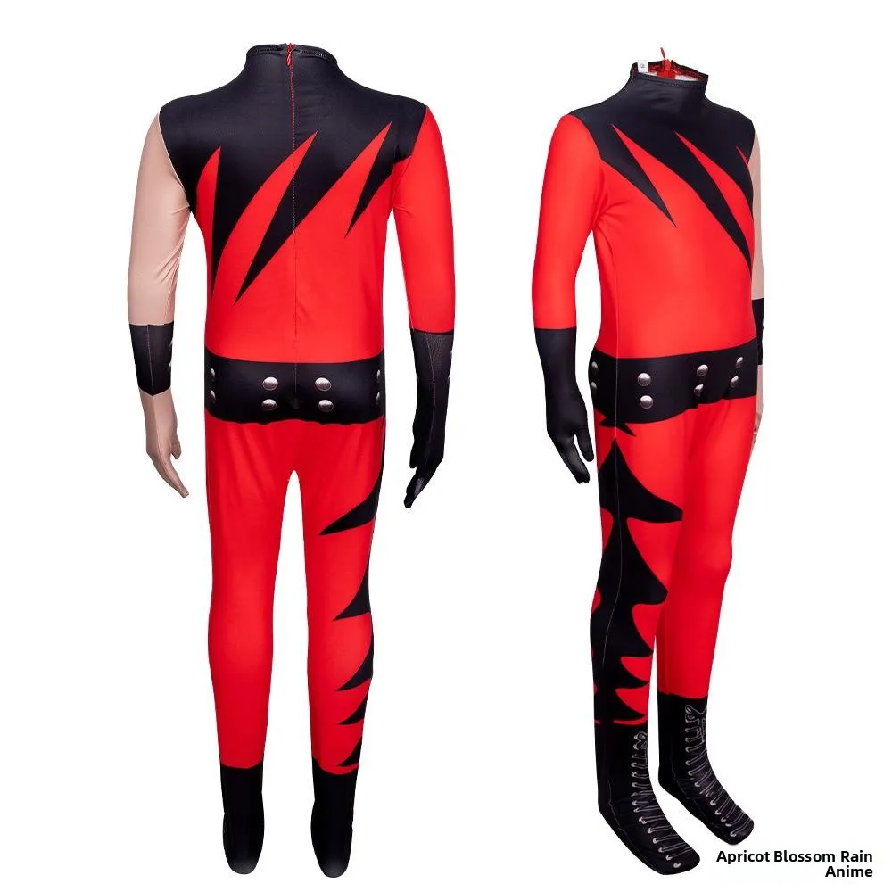   ชุดคอสเพลย์นักมวยปล้ำ 5cos แบบรัดรูป สำหรับเด็ก ชุดวันฮาโลวีน  กระชับตัว เหมาะสำหรับการแสดงบนเวที