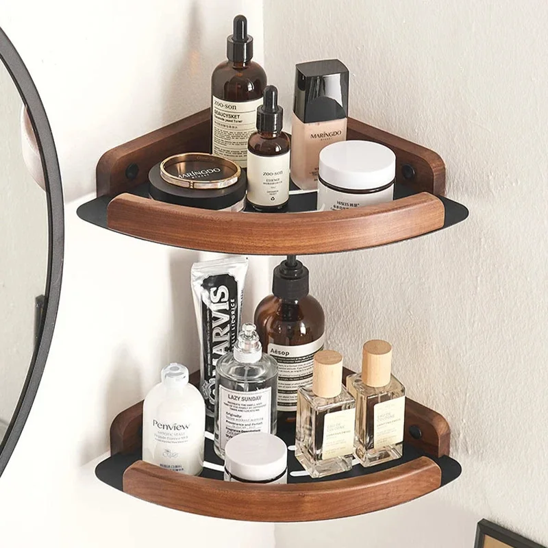 Bathroom Shower cornershelf ，Bathroom Storage Shelves, bathroom organizer Rack on wall,no drill bath shelf,household items