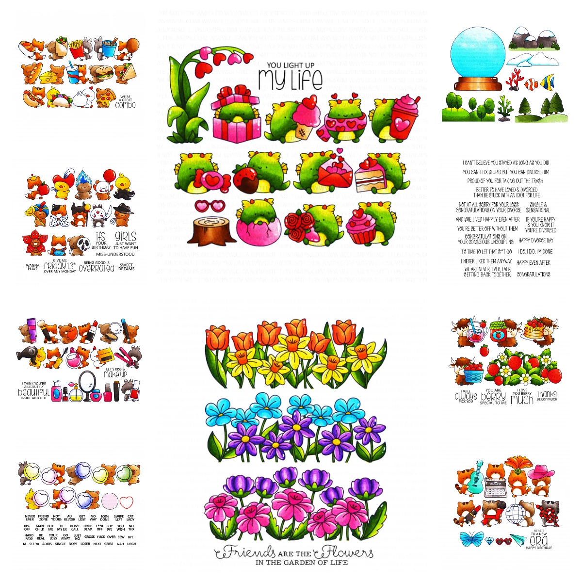 New Arrival Laugh out Loud Uncoupling Clear Stamps and Metal Cutting Dies Sets for DIY Craft Making Greeting Card Scrapbooking