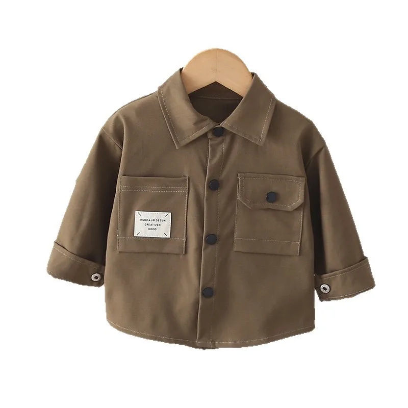 

Новая весенне-осенняя одежда для маленьких мальчиков, детская куртка с длинными рукавами, одежда для маленьких девочек, повседневный костюм для младенцев, детская спортивная одежда