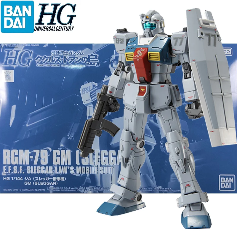 

In Stock BANDAI Cucuruz Doan's Island HG 1/144 PB LIMITED RGM-79 GM SLEGGAR Assembly Models Ver. Anime Action Figures Model