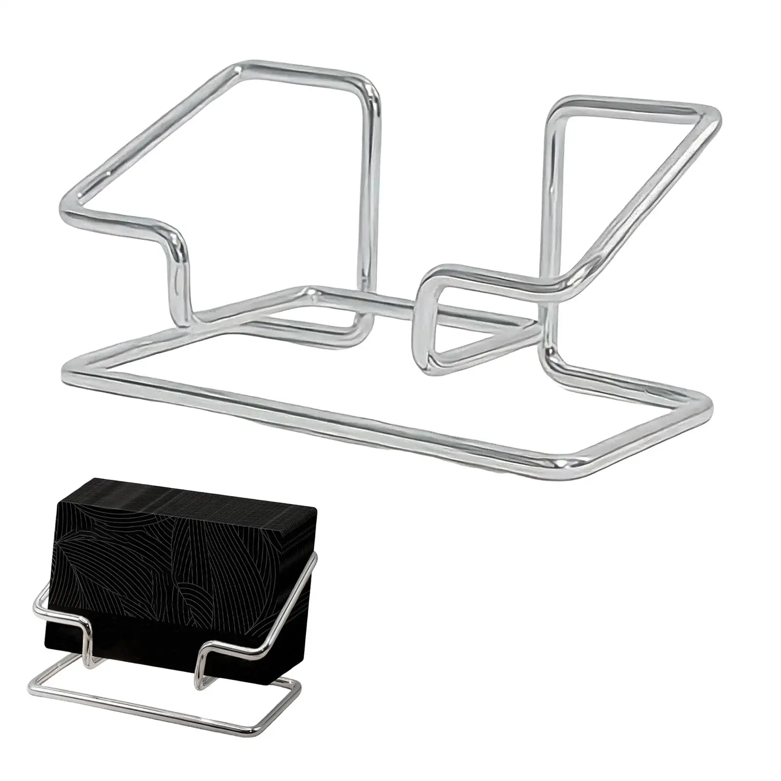 Business Card Holder Stand - Desk Organizer & Display Bracket for Office Supplies, Professional Card Storage Rack for Reception