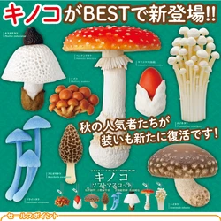 IKIMON Gacha Soft Mushroom Model Pendants Capsule Toy Doll Kids Gift Figure Accessories Collect Ornaments
