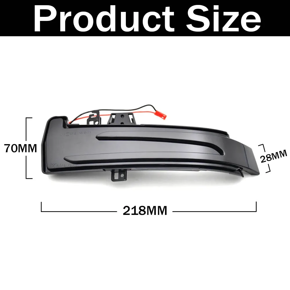 2 Stuks Dynamische Richtingaanwijzer Led Licht Zijspiegel Indicator Voor Mercedes Benz W204 CLA A B C E S GLA GLK CLS Klasse W176 W212