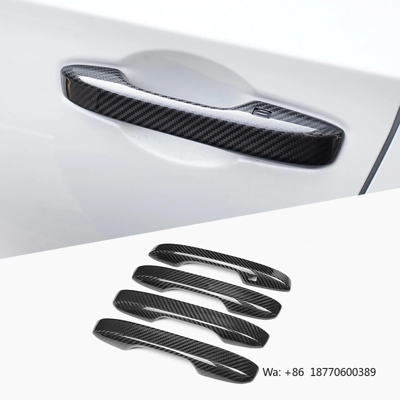 Shasha Carbon Fiber Outer Door Handle Exterior Accessories Protection Cover for Honda 11th Generation Civic 2022 2023